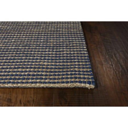 Homeroots 78 x 114 in. Blue Wool or Jute Rug 375059
